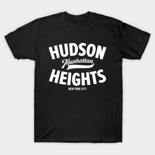 Hudson Heights Minimalist Neighborhood Design -  Manhattan - New York City T-Shirt